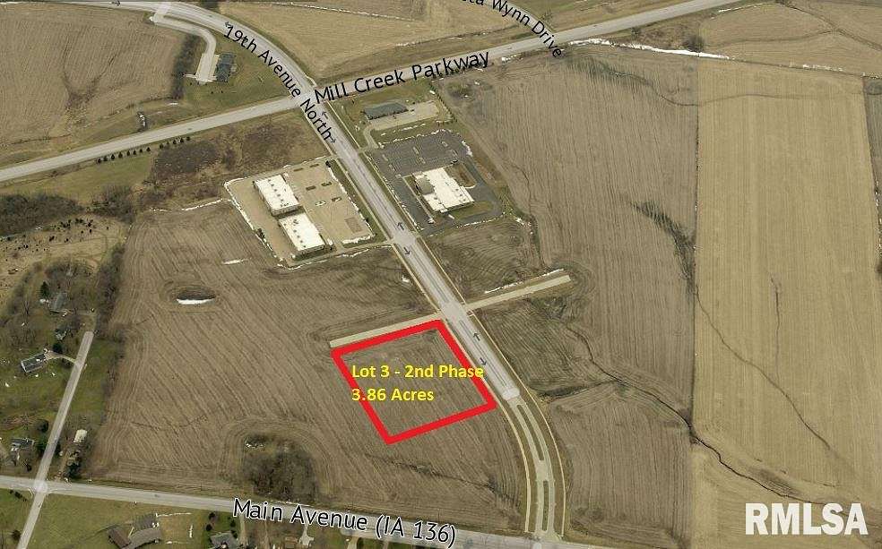 3.9 Acres of Commercial Land for Sale in Clinton, Iowa