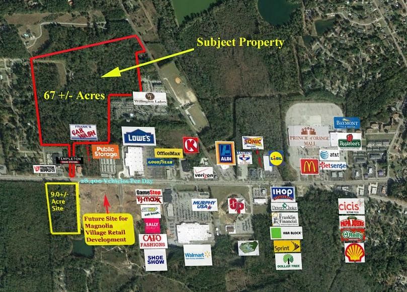 67.6 Acres of Mixed-Use Land for Sale in Orangeburg, South Carolina