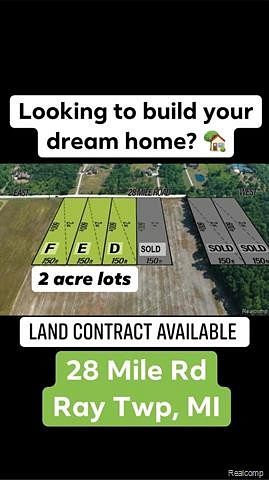 2 Acres of Residential Land for Sale in Ray Township, Michigan