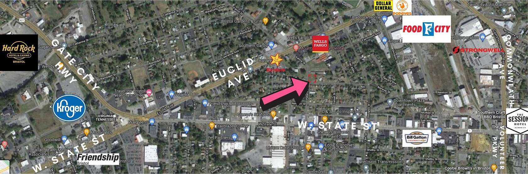 0.34 Acres of Commercial Land for Sale in Bristol, Virginia