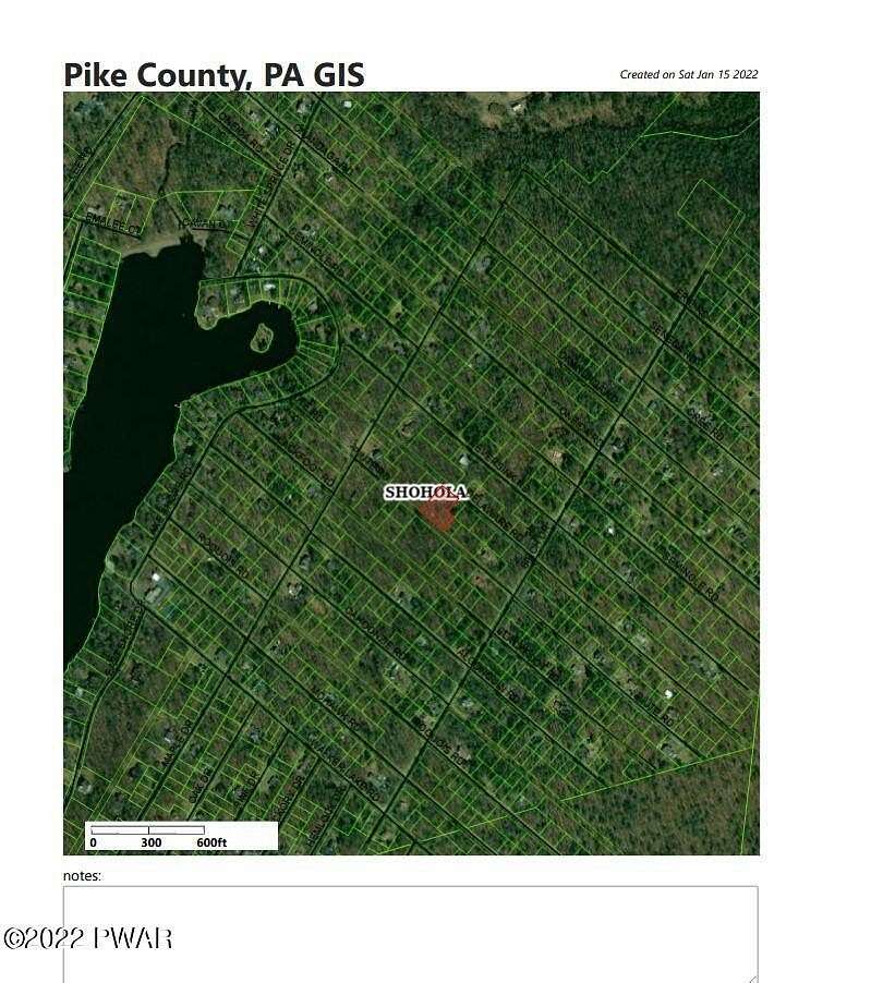 0.6 Acres of Residential Land for Sale in Shohola, Pennsylvania