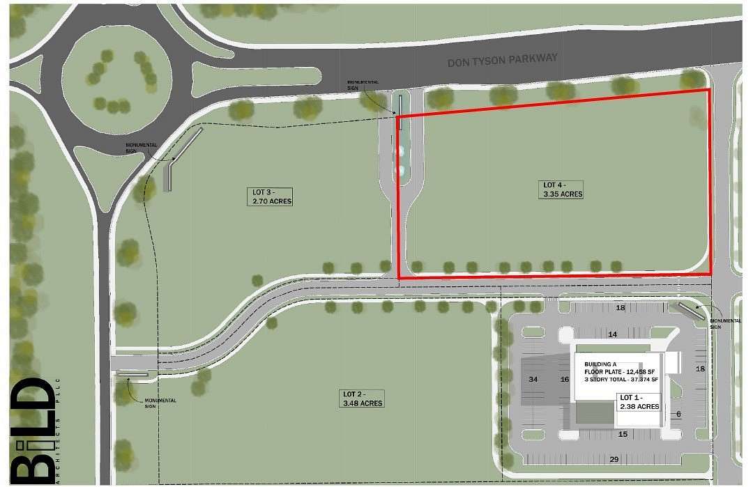 3.35 Acres of Commercial Land for Sale in Springdale, Arkansas