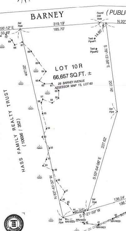 1.53 Acres of Residential Land for Sale in Rehoboth, Massachusetts