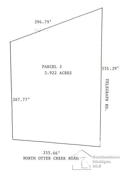 3.9 Acres of Residential Land for Sale in La Salle, Michigan