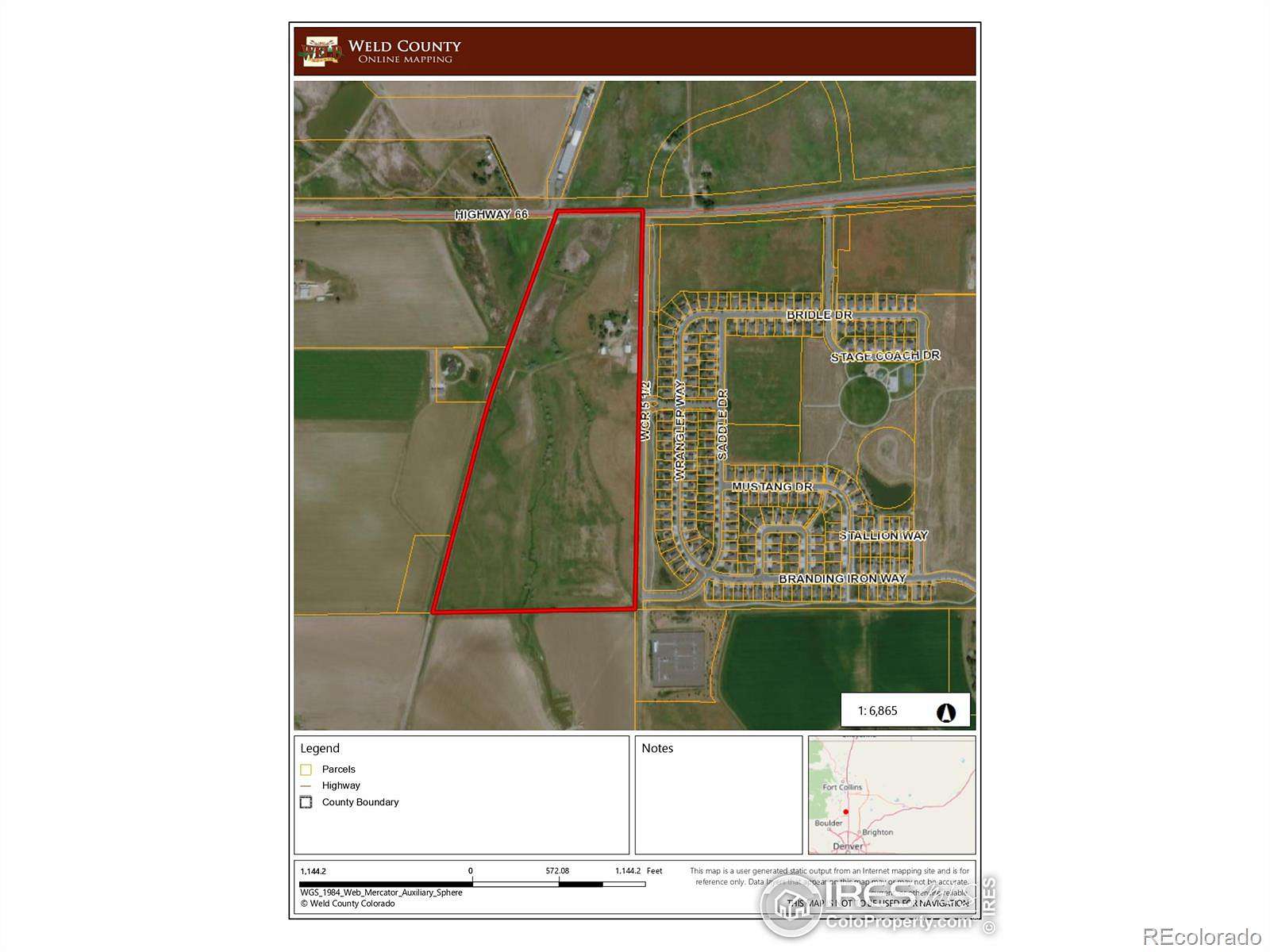53.2 Acres of Land for Sale in Mead, Colorado