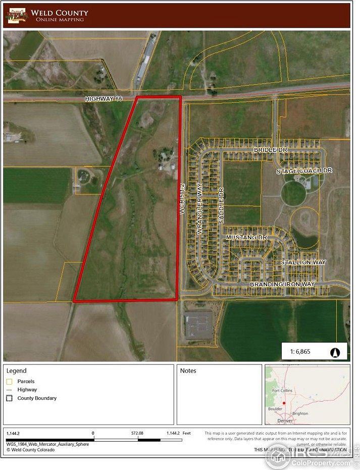 61 Acres of MixedUse Land for Sale in Mead, Colorado LandSearch