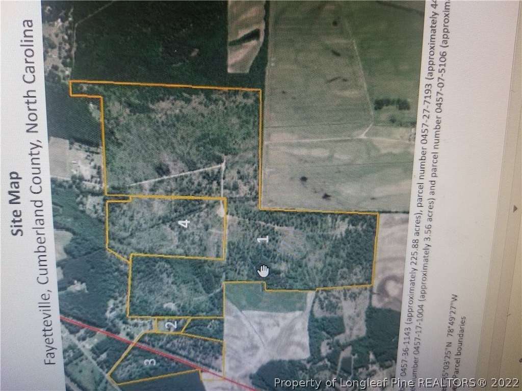 226 Acres of Land for Sale in Eastover, North Carolina