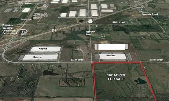 162 Acres of Land for Sale in Gardner, Kansas