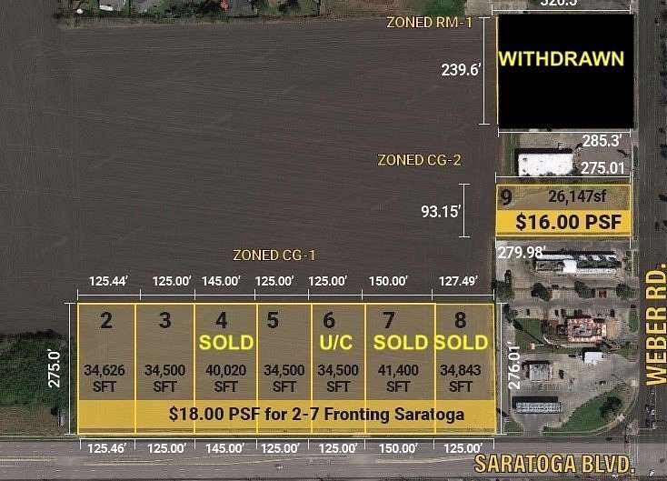 23.4 Acres of Commercial Land for Sale in Corpus Christi, Texas