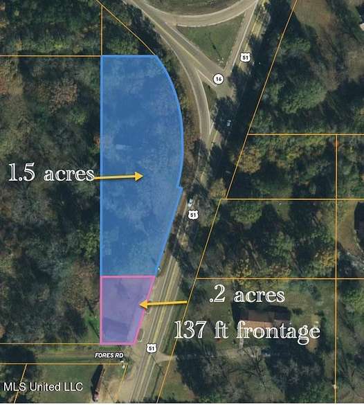 1.5 Acres of Residential Land for Sale in Canton, Mississippi