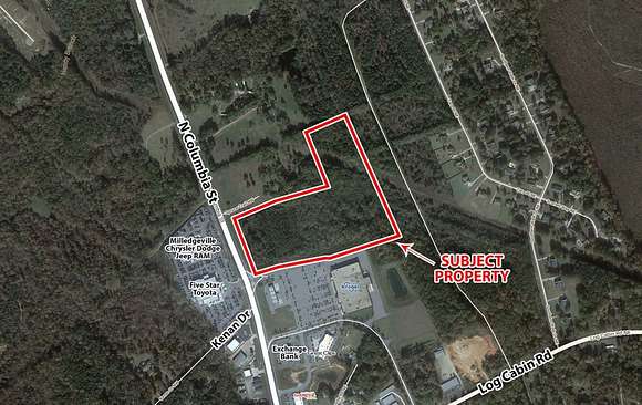 19.3 Acres of Commercial Land for Sale in Milledgeville, Georgia
