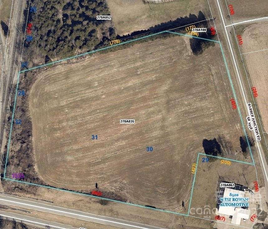 9.15 Acres of Commercial Land for Sale in Cleveland, North Carolina