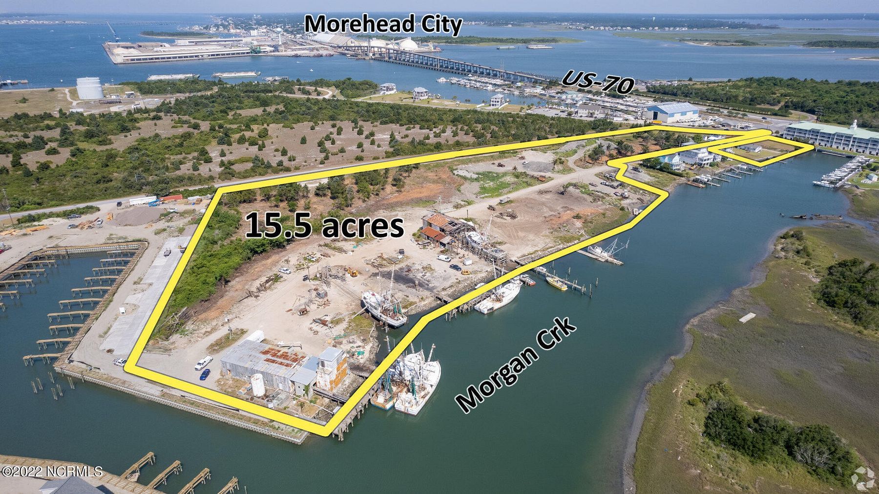 15.5 Acres of Land for Sale in Morehead City, North Carolina