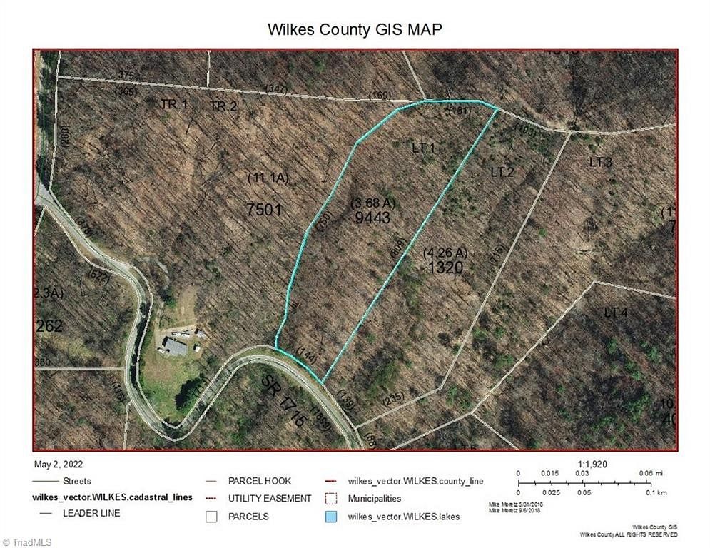 3.8 Acres of Residential Land for Sale in McGrady, North Carolina