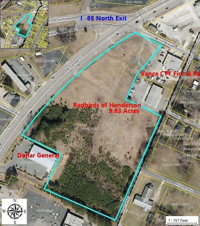 9.6 Acres of Commercial Land for Sale in Henderson, North Carolina