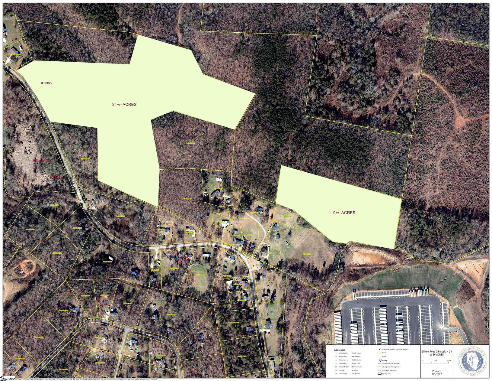 34 Acres of Recreational Land for Sale in Greer, South Carolina