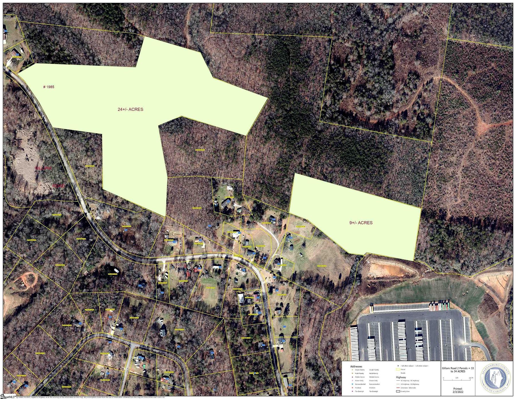 34 Acres of Land for Sale in Greer, South Carolina