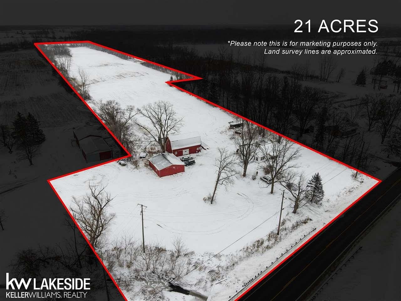 21 Acres of Land with Home for Sale in Washington, Michigan