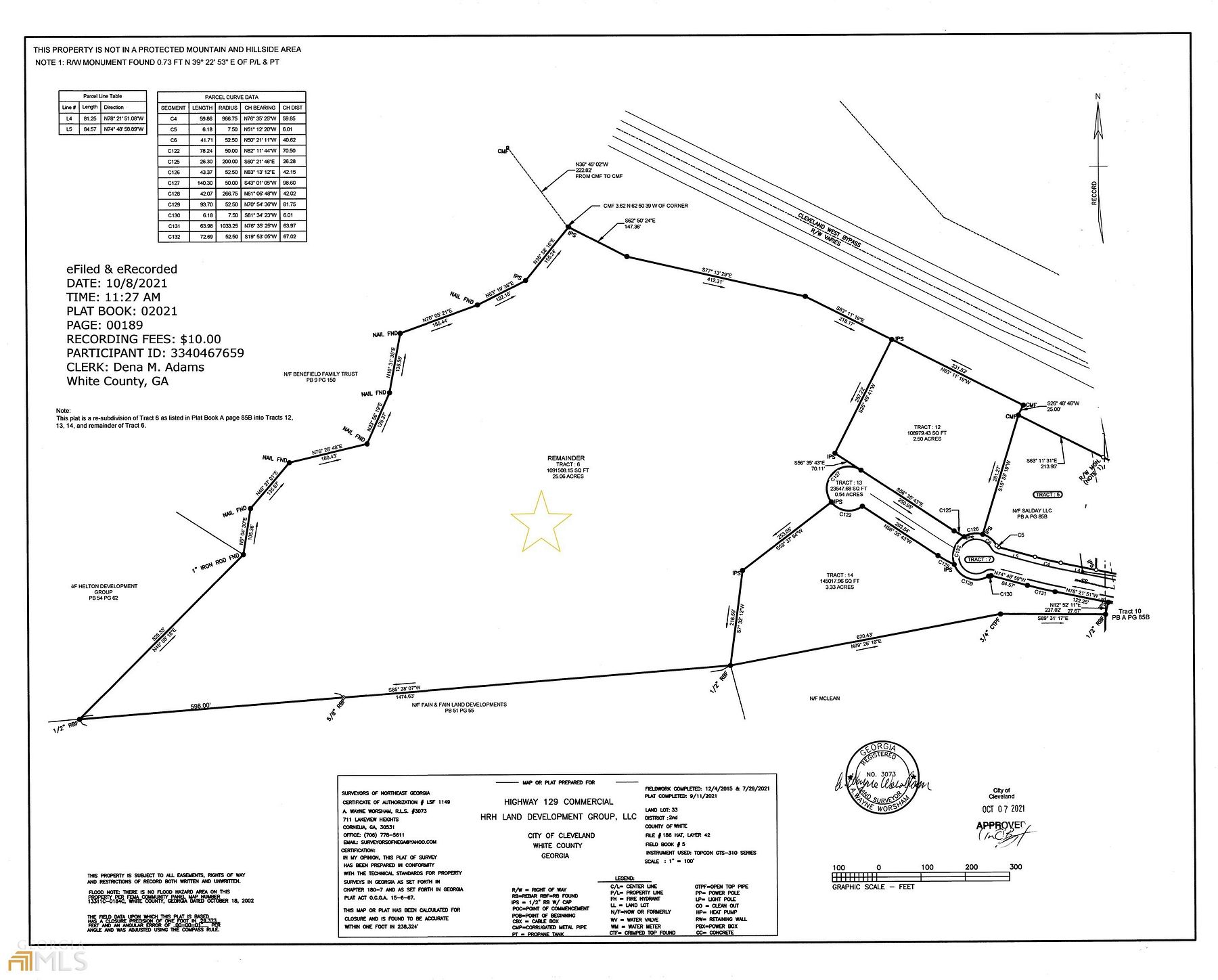 25.1 Acres of Land for Sale in Cleveland, Georgia