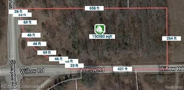 3.1 Acres of Commercial Land for Sale in Belleville, Michigan