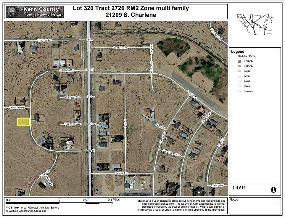 0.25 Acres of Residential Land for Sale in California City, California