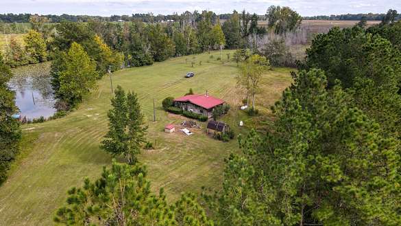 45.7 Acres of Recreational Land with Home for Sale in Blackville, South Carolina