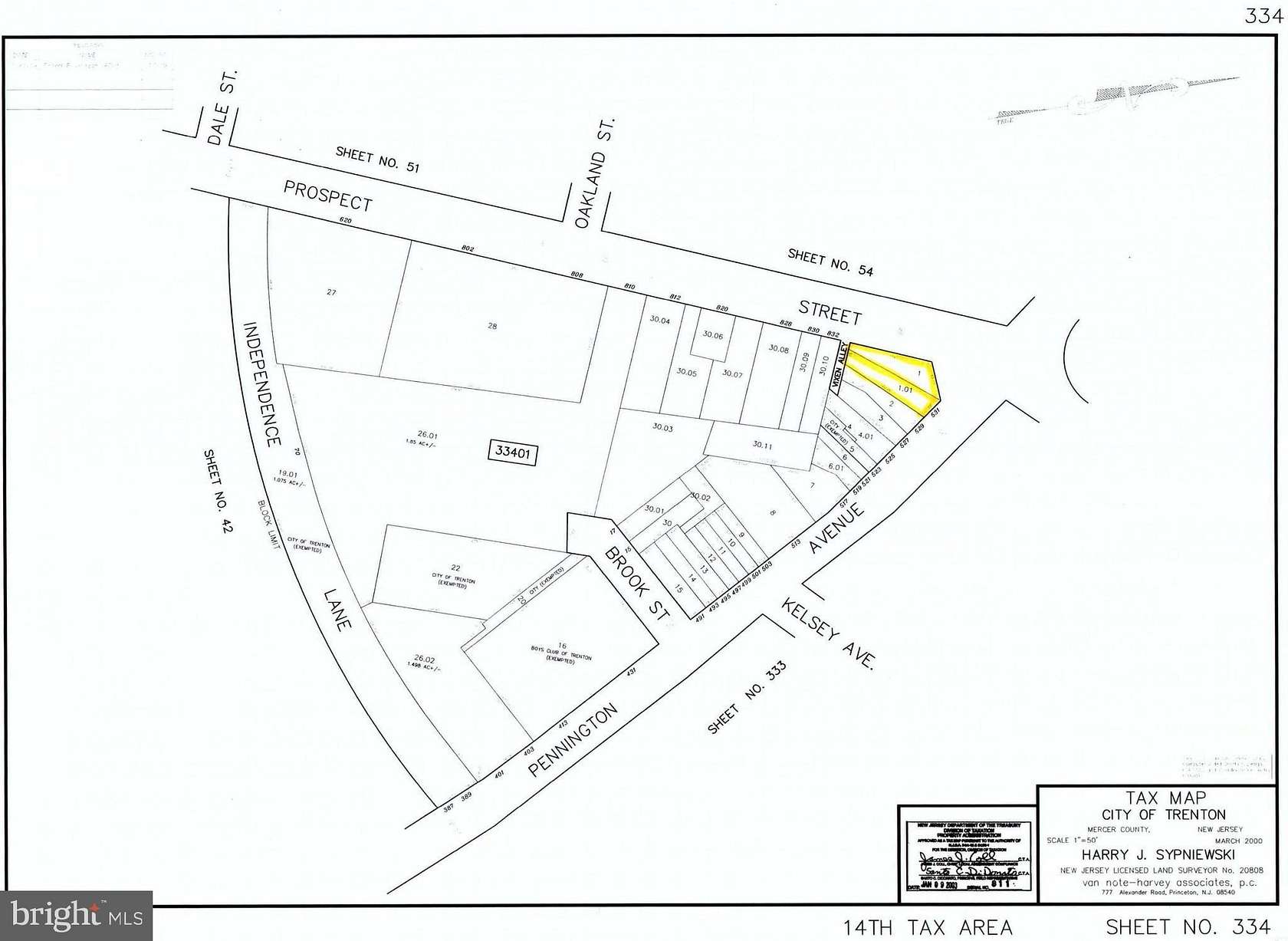 0.07 Acres of Land for Sale in Trenton, New Jersey
