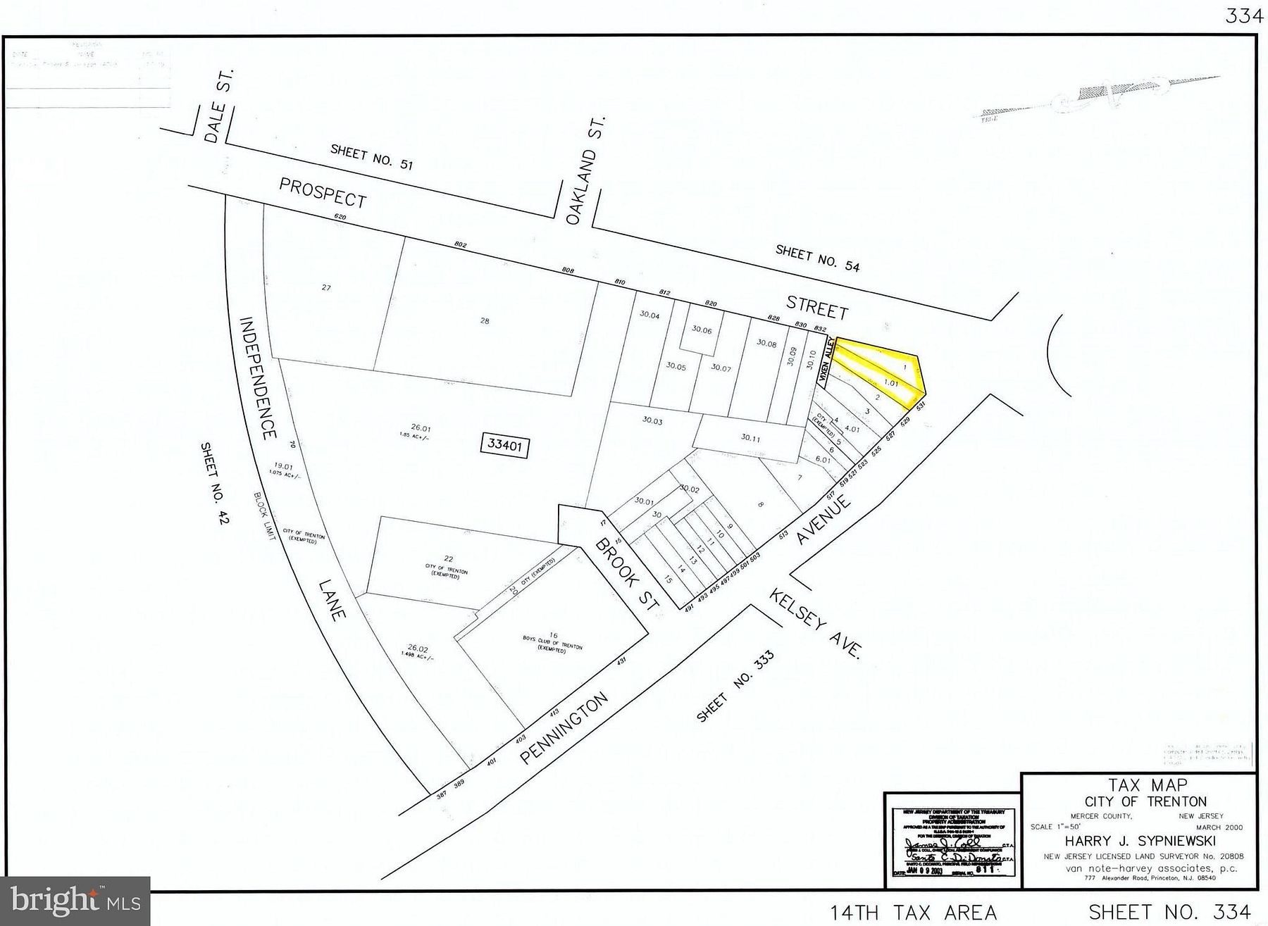 0.069 Acres of Commercial Land for Sale in Trenton, New Jersey