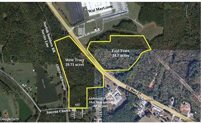 54 Acres of Land for Sale in Carrollton, Georgia