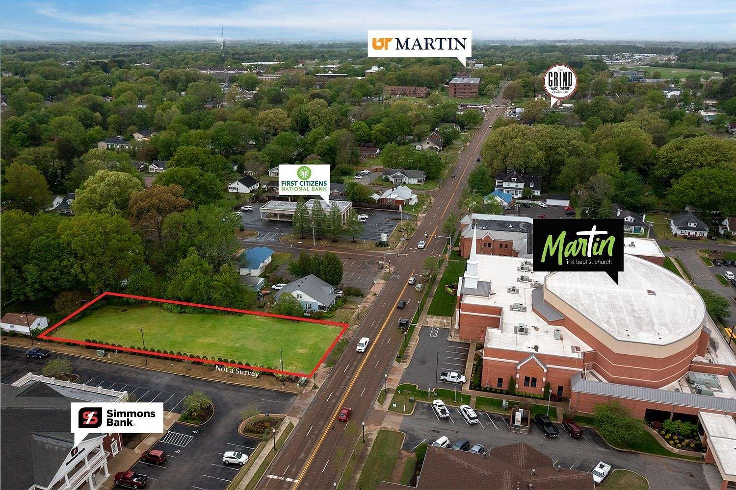 0.49 Acres of Commercial Land for Sale in Martin, Tennessee