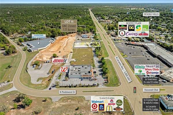 1.17 Acres of Commercial Land for Sale in Beverly Hills, Florida