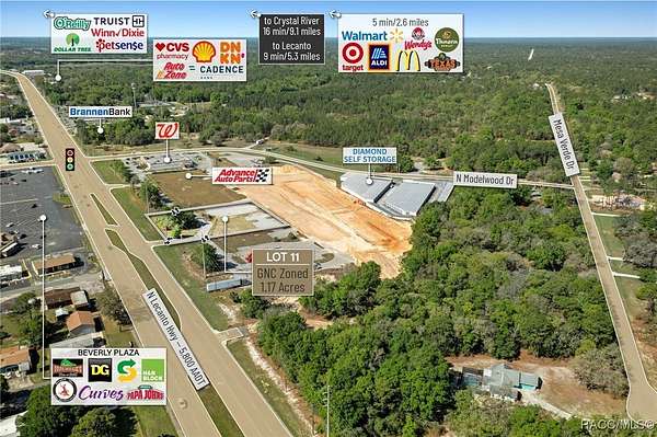 1.17 Acres of Commercial Land for Sale in Beverly Hills, Florida