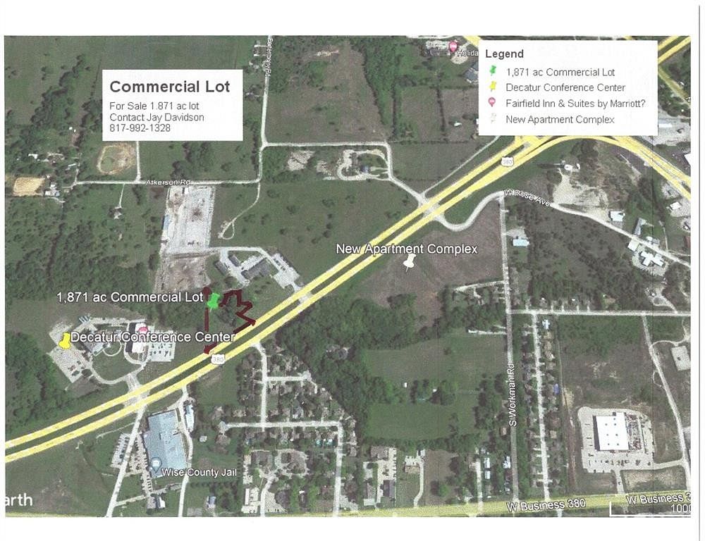 1.871 Acres of Commercial Land for Sale in Decatur, Texas