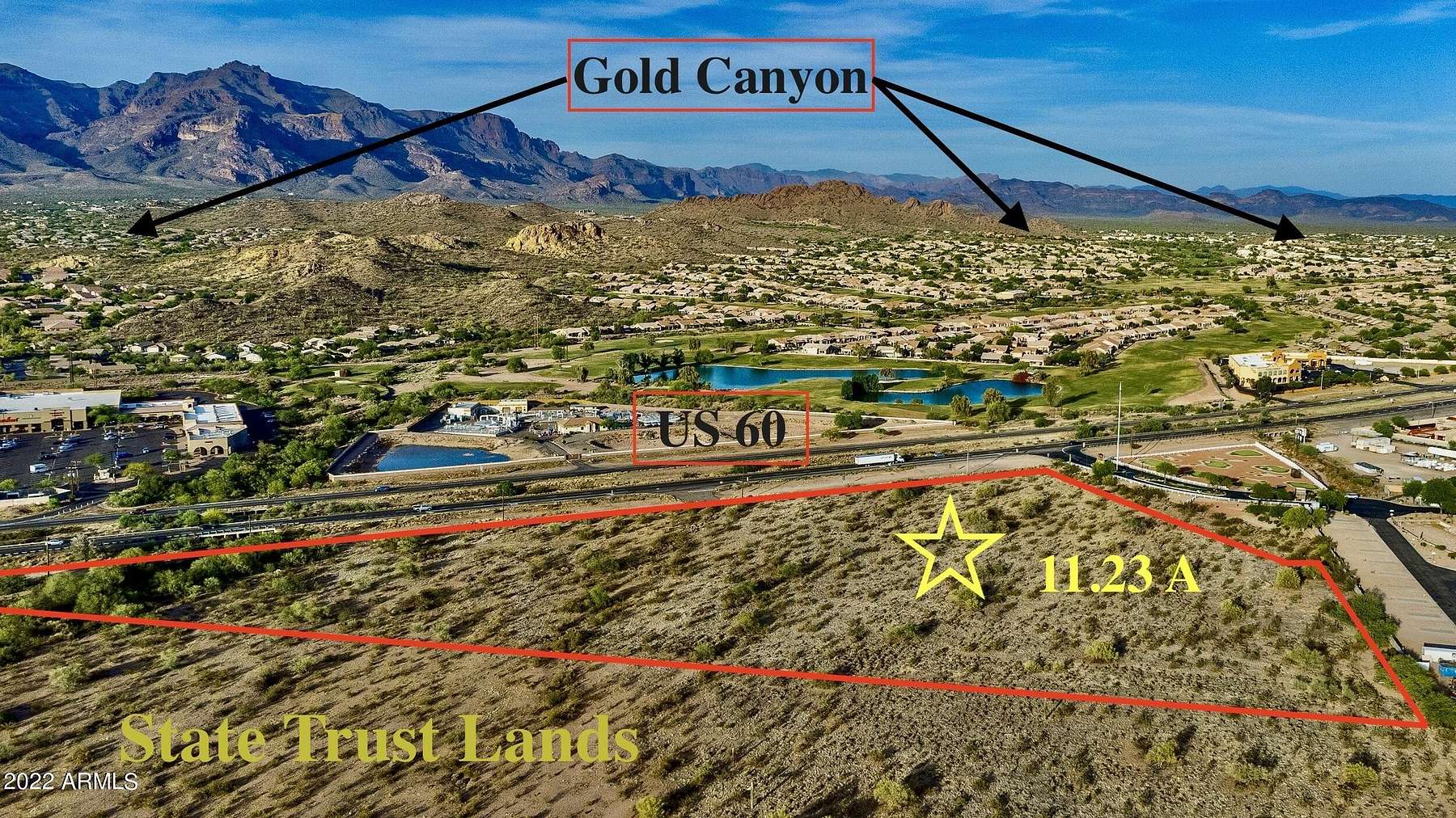 11.2 Acres of Commercial Land for Sale in Gold Canyon, Arizona