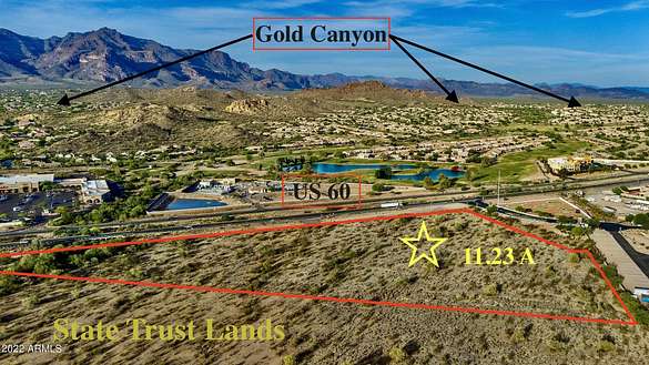 11.2 Acres of Commercial Land for Sale in Gold Canyon, Arizona