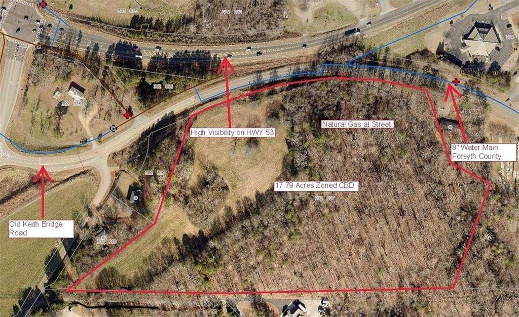 17.8 Acres of Improved Commercial Land for Sale in Gainesville, Georgia