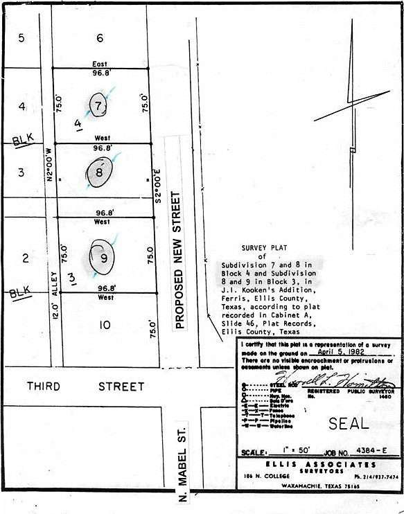 0.167 Acres of Residential Land for Sale in Ferris, Texas