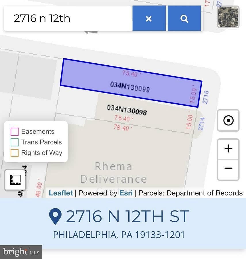 0.03 Acres of Land for Sale in Philadelphia, Pennsylvania