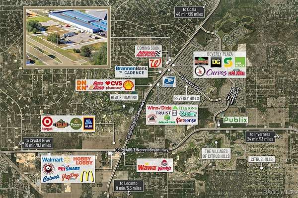 1.17 Acres of Commercial Land for Sale in Beverly Hills, Florida