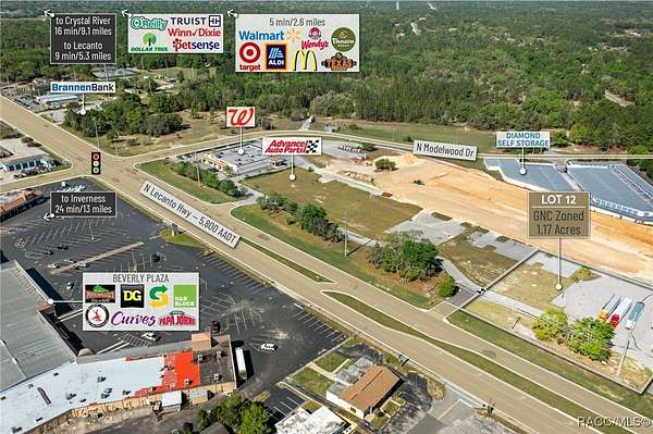 1.17 Acres of Commercial Land for Sale in Beverly Hills, Florida