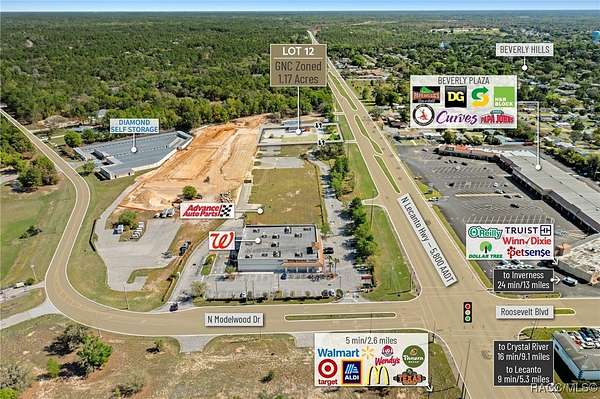 1.17 Acres of Commercial Land for Sale in Beverly Hills, Florida