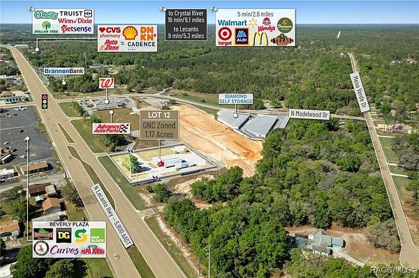 1.17 Acres of Commercial Land for Sale in Beverly Hills, Florida