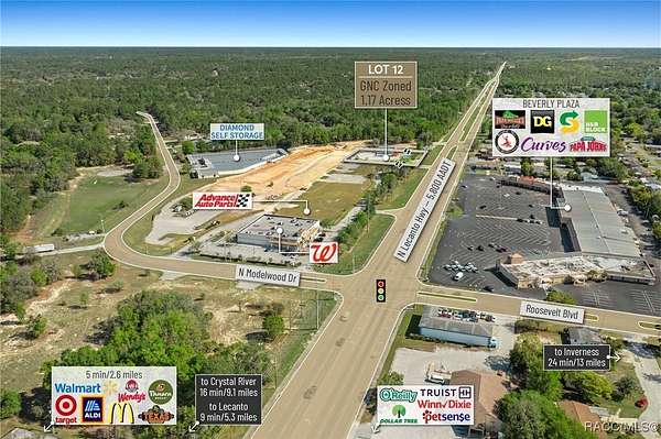 1.17 Acres of Commercial Land for Sale in Beverly Hills, Florida