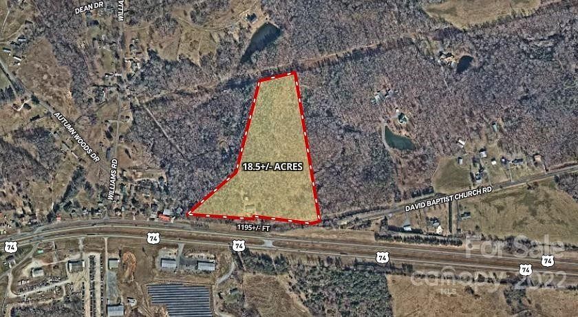 18.6 Acres of Mixed-Use Land for Sale in Kings Mountain, North Carolina