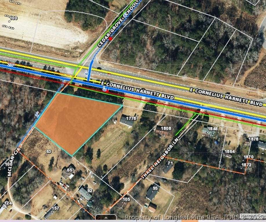 1.8 Acres of Commercial Land for Sale in Lillington, North Carolina