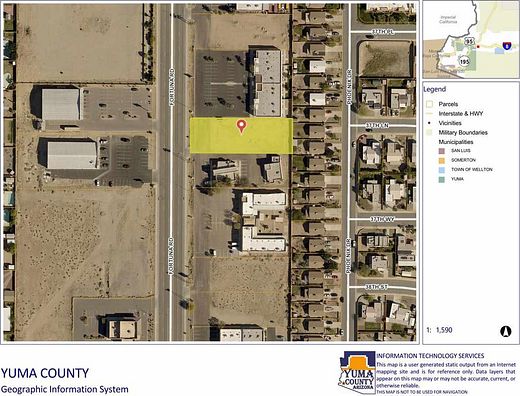 0.57 Acres of Commercial Land for Sale in Yuma, Arizona