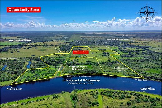 115 Acres of Land for Sale in Moore Haven, Florida