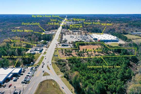 6.9 Acres of Commercial Land for Sale in Thomasville, Alabama