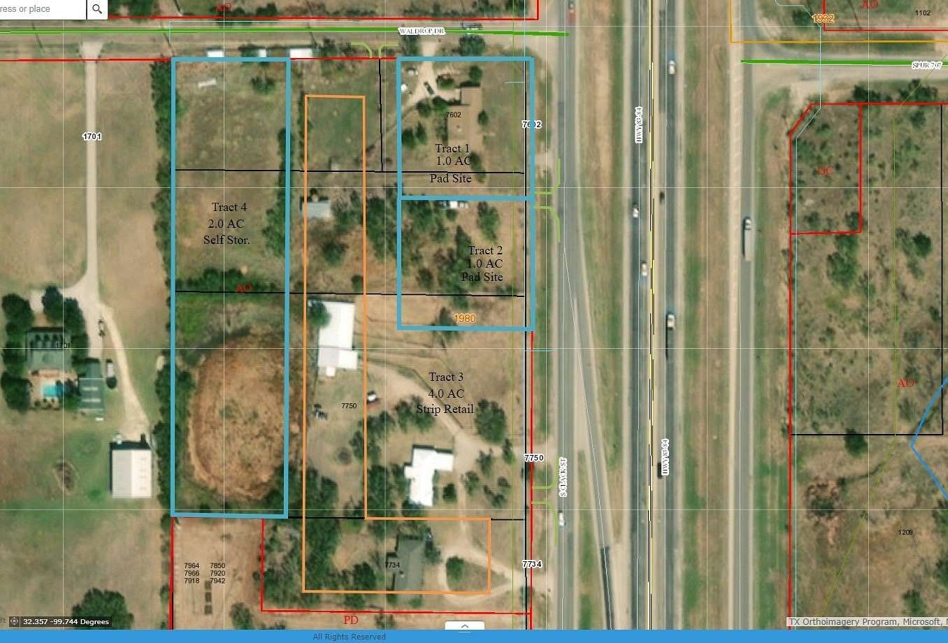 8.14 Acres of Commercial Land for Sale in Abilene, Texas