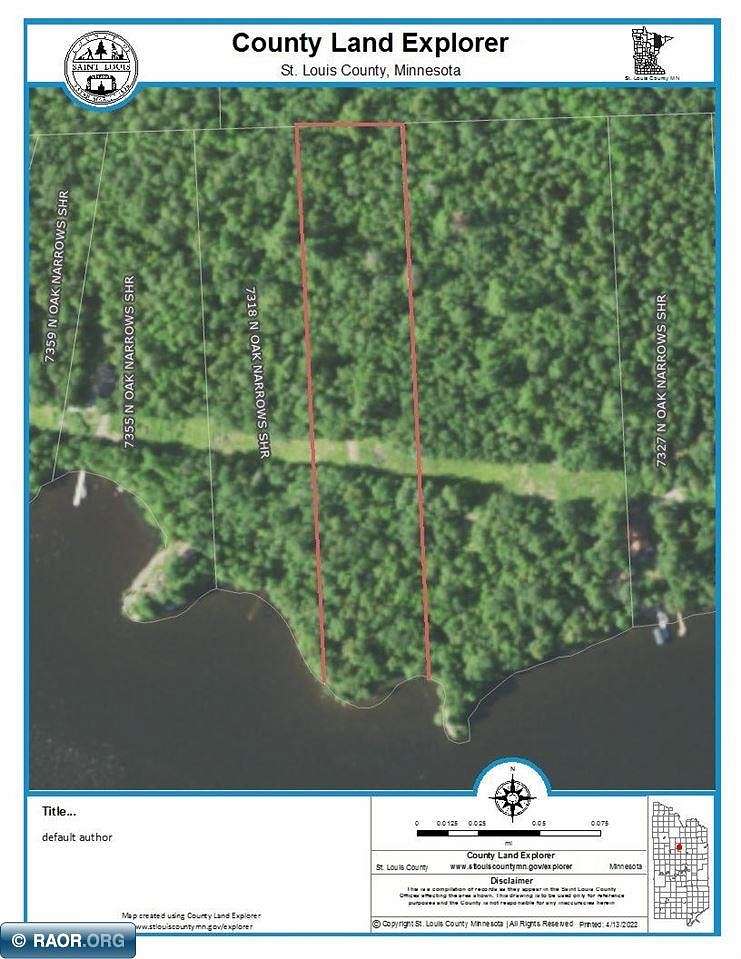 2.5 Acres of Land for Sale in Cook, Minnesota